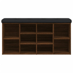 Panca Porta Scarpe Rovere Marrone 102x32x50cm Legno Multistrato 835116