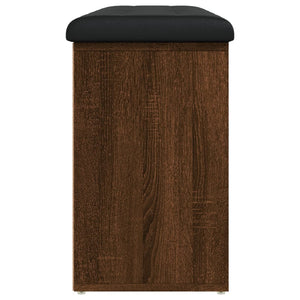 Panca Porta Scarpe Rovere Marrone 102x32x50cm Legno Multistrato 835116