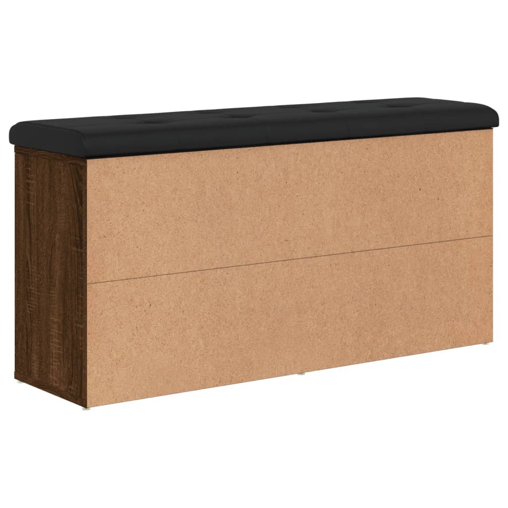 Panca Porta Scarpe Rovere Marrone 102x32x50cm Legno Multistrato 835116