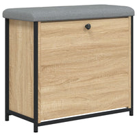 Panca Portascarpe Cassetto Ribaltabile Rovere Sonoma 62x32x56cmcod mxl 133497