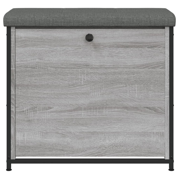 Panca Portascarpe Cassetto Ribaltabile Grigio Sonoma 62x32x56cm 835120