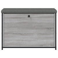 Panca Portascarpe Cassetto Ribaltabile Grigio Sonoma 82x32x56cm