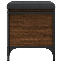 Panca Portaoggetti Rovere Marrone 42x42x45 cm Legno Multistrato 835136