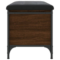 Panca Portaoggetti Rovere Marrone 62x42x45 cm Legno Multistrato 835141