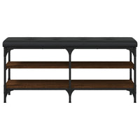 Panca Porta Scarpe Rovere Marrone 102x32x47cm Legno Multistrato 835166