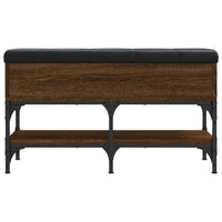 Panca per Scarpe Rovere Marrone 82x32x45 cm Legno Multistrato 835176