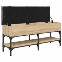 Panca Porta Scarpe Rovere Sonoma 102x32x45 cm Legno Multistrato 835178