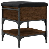 Panca Porta Scarpe Rovere Marrone 42x42x45 cm Legno Multistrato