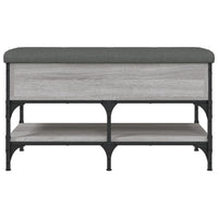 Panca Porta Scarpe Grigio Sonoma 82x42x45 cm Legno Multistrato 835195