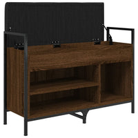 Panca Porta Scarpe Rovere Marrone 85,5x32x57,5 cm 835211