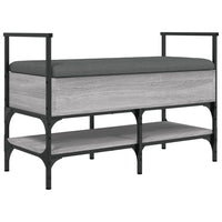 Panca Porta Scarpe Grigio Sonoma 85,5x42x57,5 cm 835232