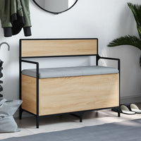 Panca Portaoggetti Rovere Sonoma 85,5x42x73,5 cm Multistrato 835235