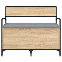 Panca Portaoggetti Rovere Sonoma 85,5x42x73,5 cm Multistrato 835235
