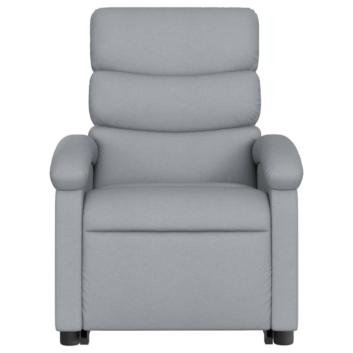 Poltrona Alzapersona Massaggi Elettrica Grigio Chiaro Tessuto 3204014