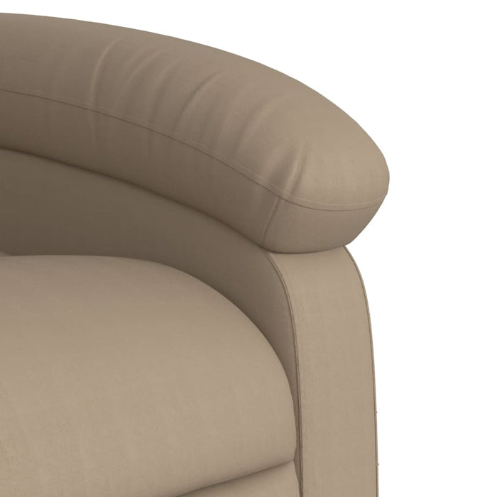 Poltrona Alzapersone Massaggi Reclinabile Cappuccino Similpelle 3204053