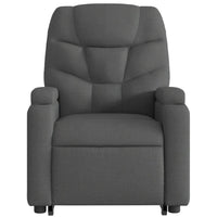 Poltrona Alzapersona Massaggi Elettrica Grigio Scuro Tessuto 3204633