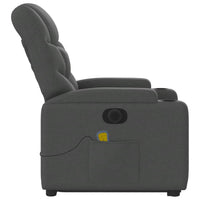 Poltrona Alzapersona Massaggi Elettrica Grigio Scuro Tessuto 3204633