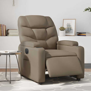 Poltrona Reclinabile Elettrica Cappuccino in Similpelle 3204650
