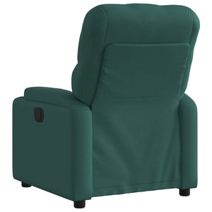 Poltrona Elettrica Reclinabile Verde Scuro in Tessuto 3204692
