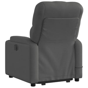 Poltrona Alzapersona Massaggi Elettrica Grigio Scuro Tessuto 3204747