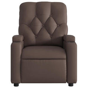 Poltrona Massaggiante Elettrica Marrone in Similpelle 3204767