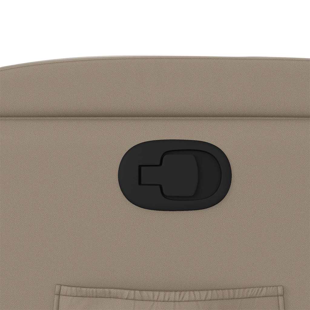 Poltrona Alzapersona Reclinabile Cappuccino in Similpelle 3204778