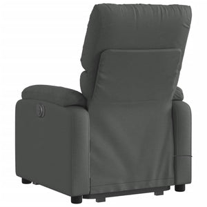 Poltrona Alzapersona Massaggi Elettrica Grigio Scuro Tessuto 3204861