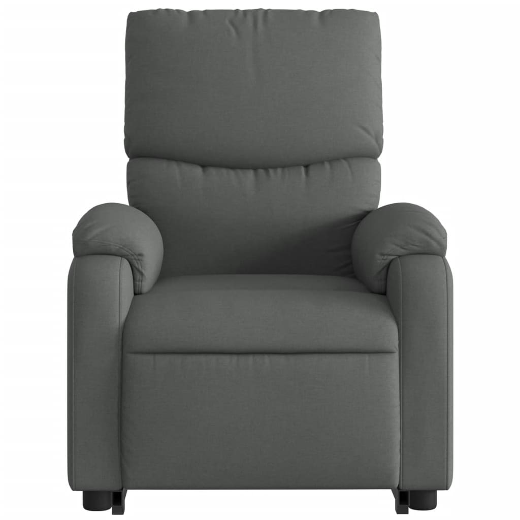 Poltrona Alzapersona Massaggi Elettrica Grigio Scuro Tessuto 3204861