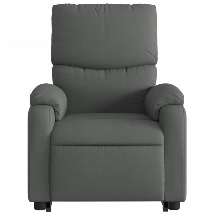 Poltrona Alzapersona Massaggi Elettrica Grigio Scuro Tessuto 3204861