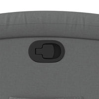 vidaXL Poltrona reclinabile in tessuto grigio scuro