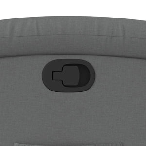 vidaXL Poltrona reclinabile in tessuto grigio scuro