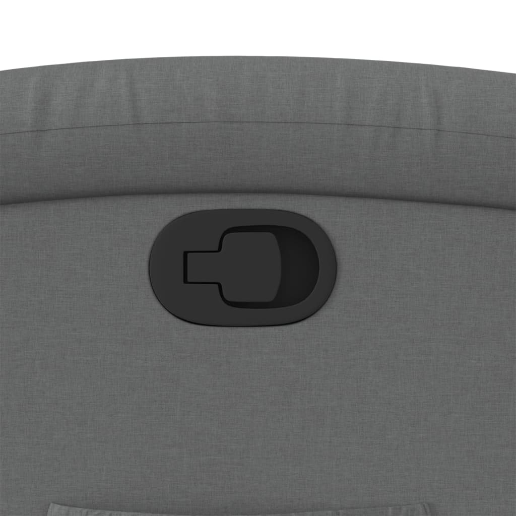 Poltrona reclinabile in tessuto grigio scuro 3205381