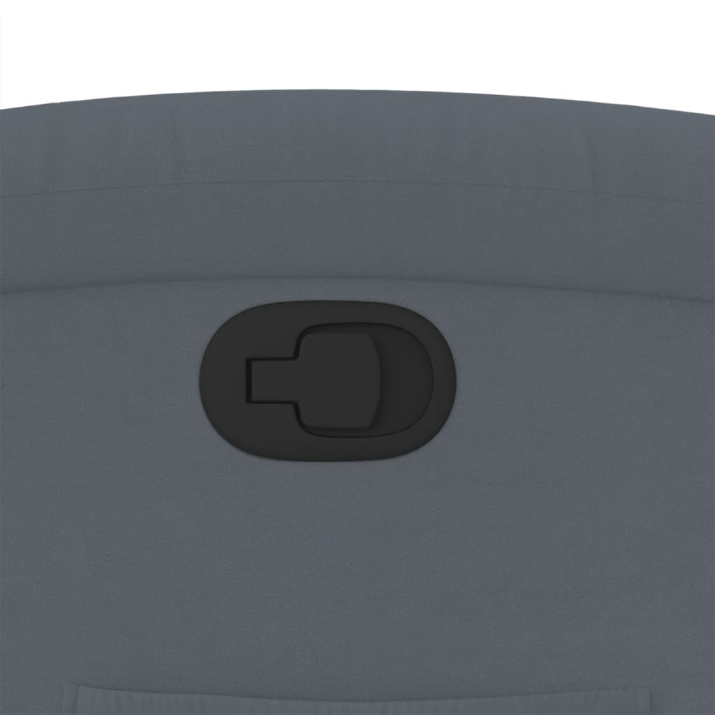 Poltrona reclinabile in velluto grigio scuro 3205492