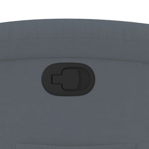 Poltrona reclinabile in velluto grigio scuro 3205492