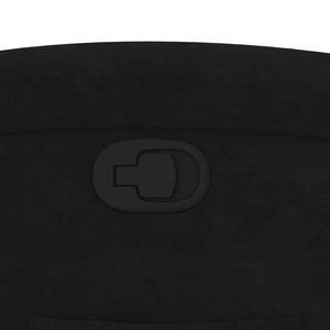 Poltrona reclinabile in velluto nero 3205493