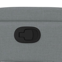 Poltrona reclinabile in tessuto grigio chiaro 3205508