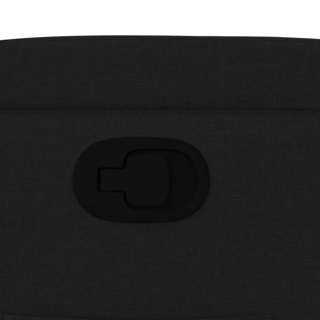 Poltrona reclinabile in tessuto nero 3205510