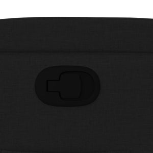Poltrona reclinabile in tessuto nero 3205510