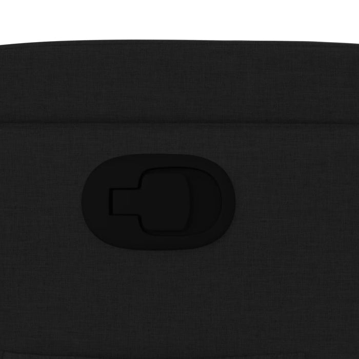 Poltrona reclinabile in tessuto nero 3205510