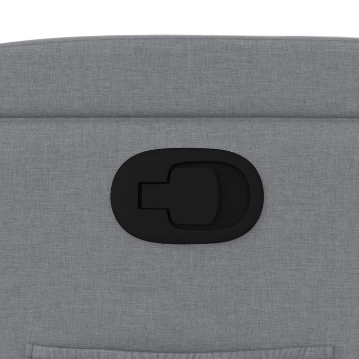 vidaXL Poltrona reclinabile in tessuto grigio chiaro