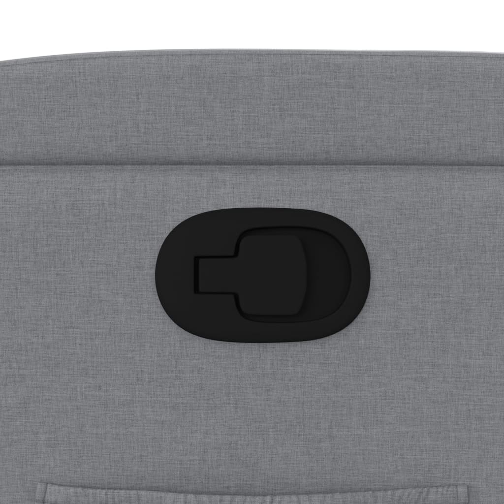 Poltrona reclinabile in tessuto grigio chiaro 3205564