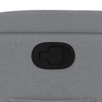 Poltrona reclinabile in tessuto grigio chiaro 3205564
