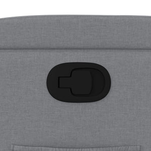 Poltrona reclinabile in tessuto grigio chiaro 3205564