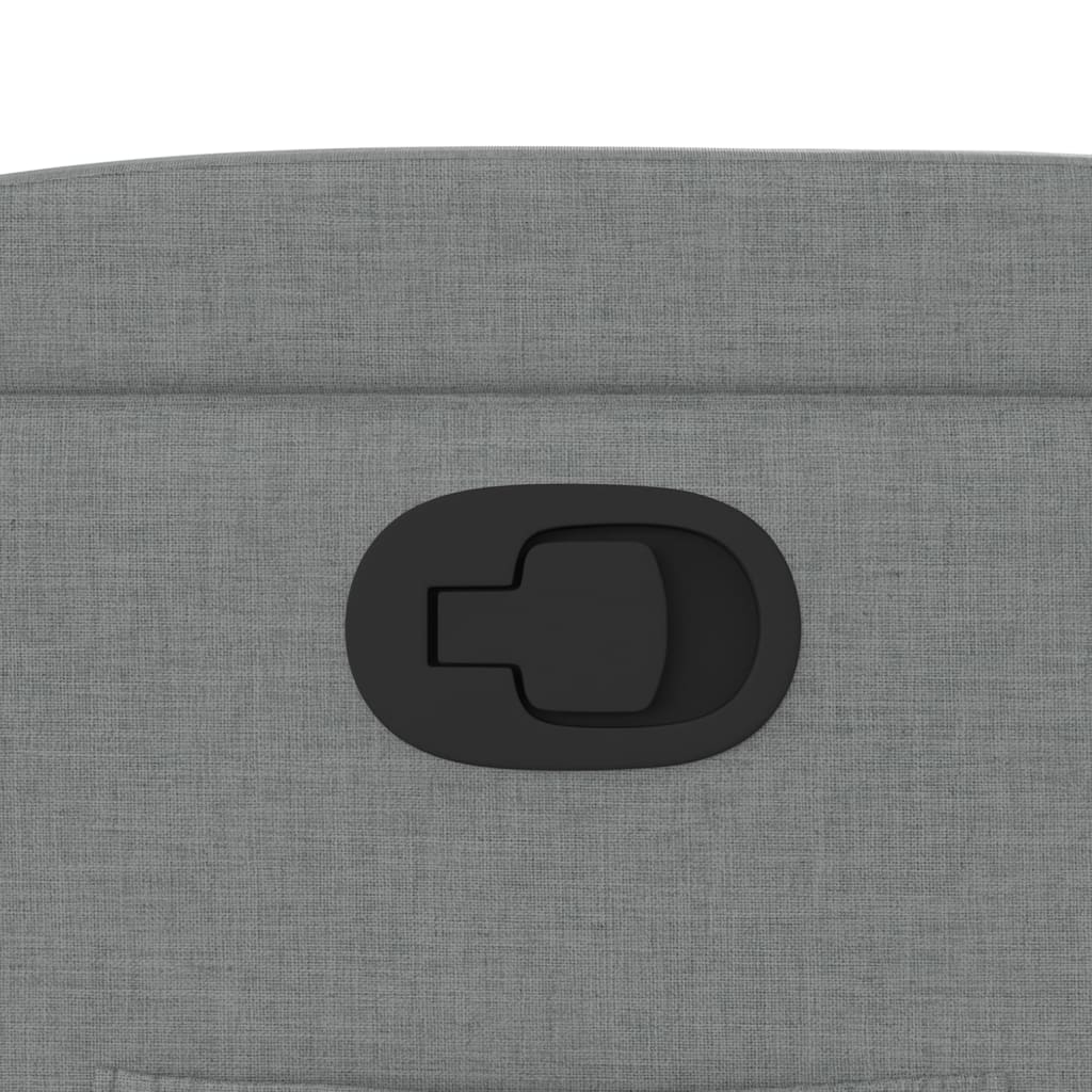 Poltrona reclinabile in tessuto grigio chiaro 3205608