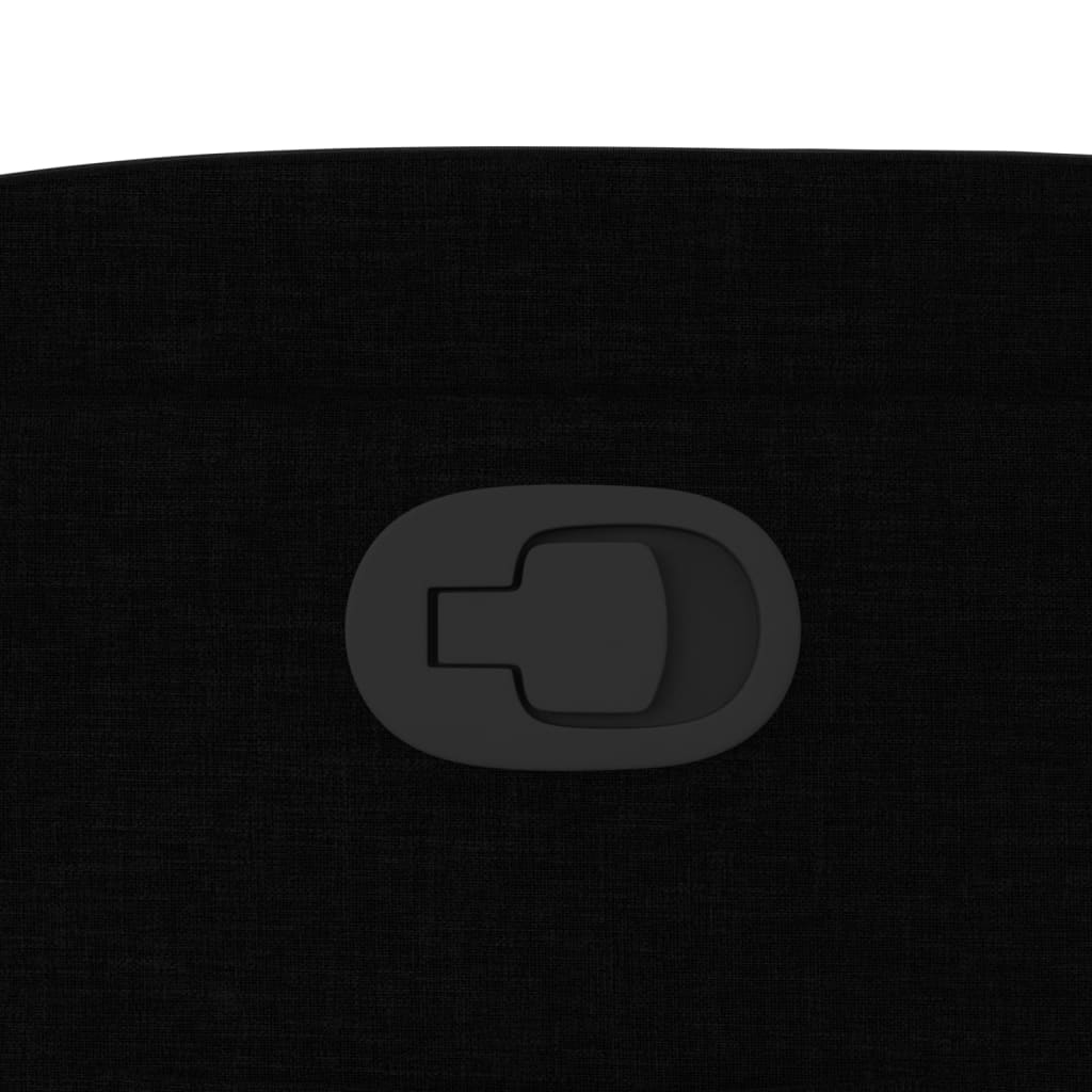 Poltrona reclinabile in tessuto nero 3205610