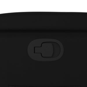 Poltrona reclinabile nera in similpelle 3205640