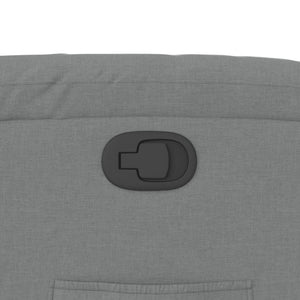 vidaXL Poltrona reclinabile in tessuto grigio chiaro