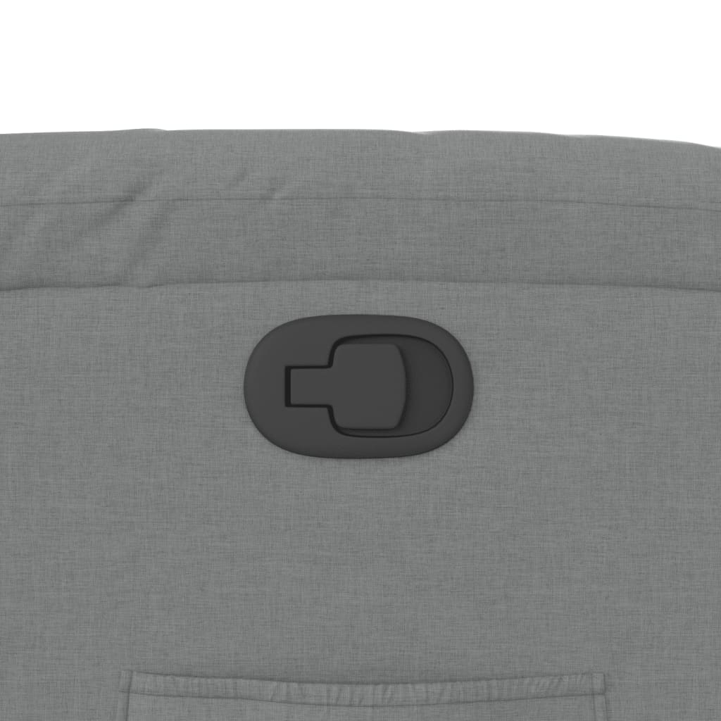 Poltrona reclinabile in tessuto grigio chiaro 3205680