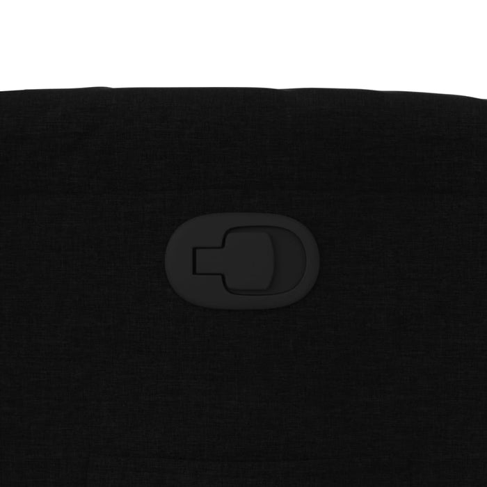 vidaXL Poltrona reclinabile in tessuto nero