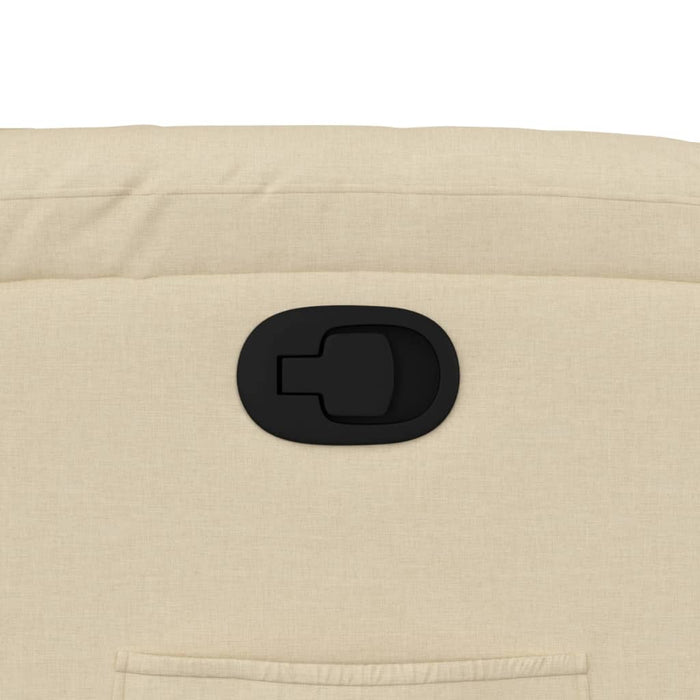 Poltrona reclinabile in tessuto color crema 3205683